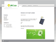 Tablet Screenshot of jpcsolar.com